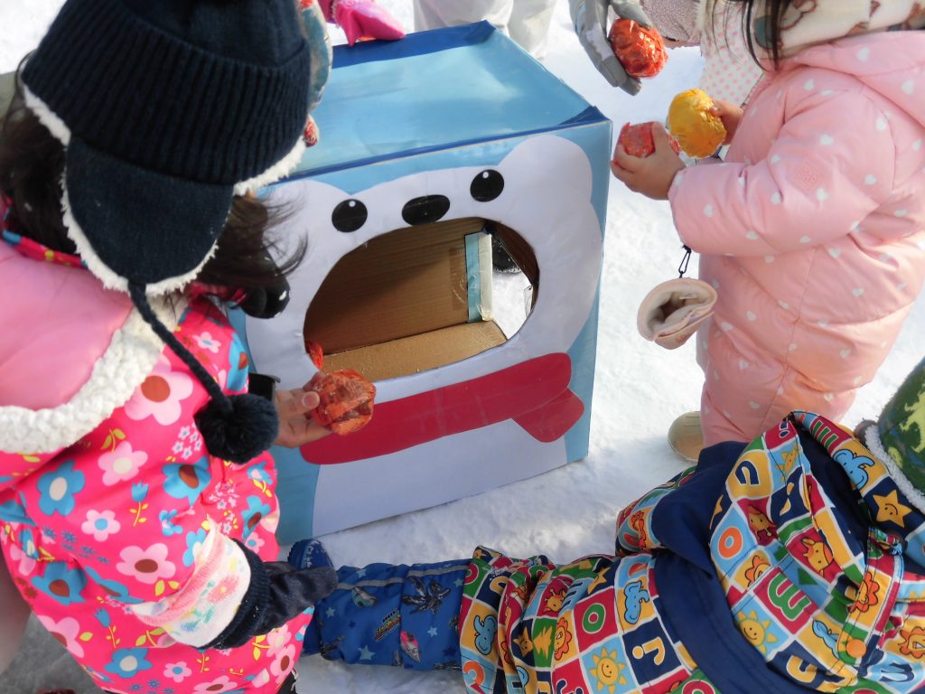 雪中ゲーム大会